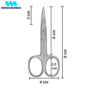Ciseaux à ongles à lame courbée de qualité supérieure, utilisations multiples, acier inoxydable, ciseaux chirurgicaux pour pédicure, podologie - Product Image 4