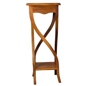 Support de plantes d'intérieur en teck massif moderne, table d'appoint, étagère inférieure, gain de place, meuble multifonction pour salon, hôtel - Product Image 4