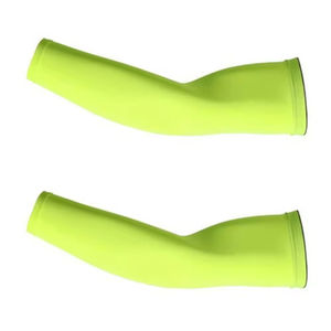 Mangas de brazo de diseño sin costuras con cintura elástica Tejido elástico suave y función anti-UV que absorbe la humedad - Product Image 1