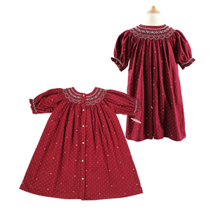 Vestidos de manga corta de alta calidad para niñas, informales e inspirados en fiestas para niños para Navidad ODM/OEM, grupo de edad para niños - Product Image 4