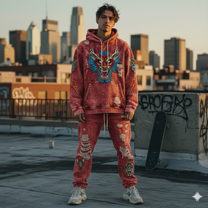 Tendencia 2025: Prenda Personalizada con Bordado a Máquina 3D, Adornada con Cuentas, Estilo Vintage, Tejido Grueso de 430g, Poliéster/Algodón, Talla Grande - Product Image 2