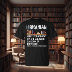 Camiseta Promocional Personalizada con Definición de Bibliotecario - Product Image 3