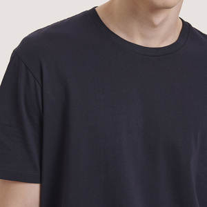 เสื้อยืดคอกลมแขนสั้นสำหรับผู้ชายเสื้อลำลองผ้าฝ้ายออร์แกนิคแท้พิมพ์โลโก้ - Product Image 5