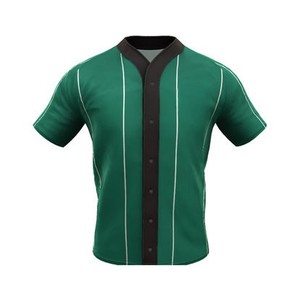 Green <b>Baseball</b> Jersey Set Unisex Short Sleeve 100% Cotton Quick Dry Breathable Moisture Wicking Anti-Bacterial Uniform White - Product Image 3