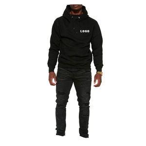 Sweats à capuche et sweatshirts de couleur unie surdimensionnés chauds pour l'hiver pour hommes - Product Image 2