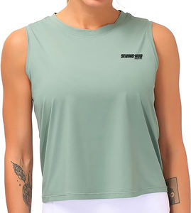 Débardeurs pour femmes en gros personnalisé pour dames avec logo livraison gratuite Gym débardeur femmes personnalisé débardeur femmes été en vrac - Product Image 2