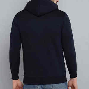 Sudadera con capucha grande de algodón 100% al por mayor, sudadera con logotipo personalizado impreso, patrón sólido, peso pesado para impresión de hojaldre, logotipo frontal de pantalla - Product Image 5