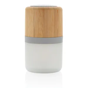 Altoparlante in Bambù Sostenibile da 3W con Luce, Gadget Ecologico per Regali Promozionali e Aziendali - Product Image 4