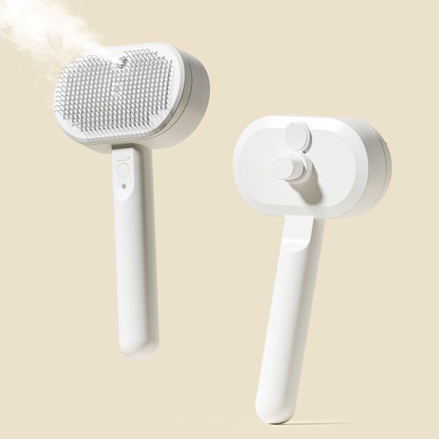 Premium Rechargeable Portable Eco-Friendly Easy Use Pet Pin Brush Cat Dog Grooming Comb Plastic Needle Brush Massage Hair