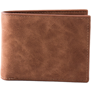 Marrant Unisex Solid Vintage Style Genuine Leather <b>Wallet</b> with Open Closure Short Bifold RFID Blocking <b>Card</b> <b>Holder</b> for Daily Use - Product Image 3