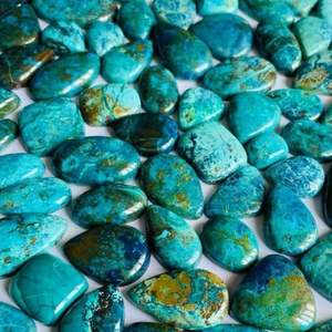 100% naturel Shattukelite Cabochon bleu Agate pierre précieuse AAA Grade taille personnalisée en vrac produit mélange formes pierres précieuses en vrac - Product Image 2