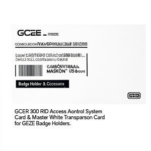 Carte transpondeur blanche maîtresse et carte de contrôle d'accès RFID en PVC GCER 300 pour porte-badges GEZE - Product Image 3