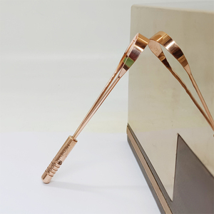 High Quality Handmade Copper Mouth Tongue Cleaner Scraper Oral <b>Cleaning</b> <b>Tool</b> with Non-Slip Handle U Shape Design Unisex Product - Product Image 2