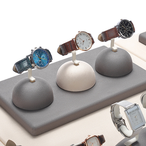 Expositor de Relojes Ovalado de Microfibra de Lujo DIGU, Soporte para Correas, Expositor de Joyería Multifuncional, Color Personalizable - Product Image 6