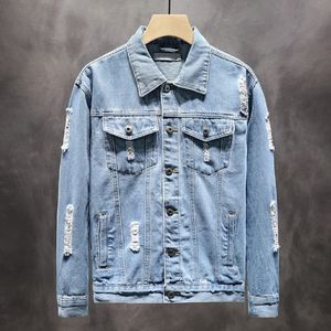 Veste en jean délavée pour homme - Product Image 3