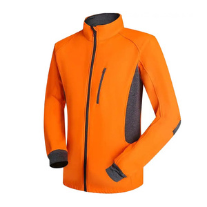 Veste coupe-vent extérieure à manches longues de Style High Street pour hommes veste de couleur unie à col montant en polyester de haute qualité - Product Image 2