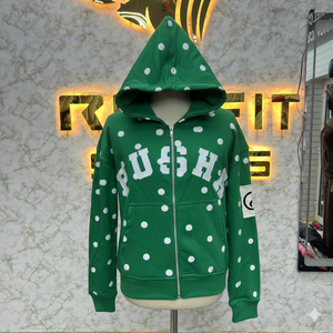 Sweat à capuche à fermeture éclair de qualité supérieure, prix bas, édition artisanale, imprimé en relief, fabriqué en usine, prix bas, sweat à capuche pour hommes, sweat à capuche pour hommes - Product Image 1