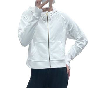 เสื้อแจ็กเก็ตมีซิปสำหรับผู้หญิงเสื้อ2025มีฮู้ดแขนยาวเข้ารูปพิมพ์ลายสำหรับฤดูหนาวโลโก้ตามต้องการ - Product Image 1