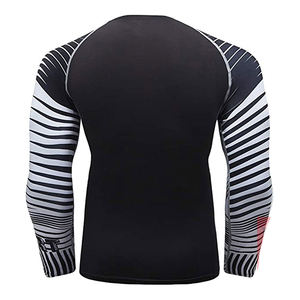 La mejor calidad de secado rápido de manga larga Rash Guard Traje de baño Tops Protección UV Chaleco de surf con protectores de erupción de compresión - Product Image 2