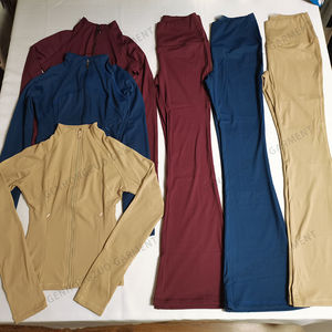 Ensemble deux pièces pour le corps personnalisé pour femmes-Sweat à capuche basique et pantalon évasé Veste zippée Pantalon évasé skinny Jogging Ensemble de survêtement - Product Image 5