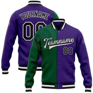 Venta al por mayor unisex Stand Collar Varsity Jacket con logotipo personalizado bordado OEM servicio aceptado - Product Image 3