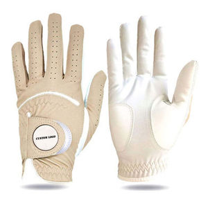 Custom Logo Genuine <b>Leather</b> Golf <b>Gloves</b> with Sheepskin Breathable Quick Dry for Sports OEM Service Available - Product Image 5