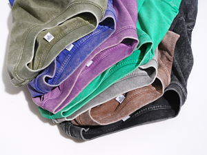 เสื้อเจอร์ซีย์ผ้าฝ้าย100% โอเวอร์ไซส์สำหรับผู้ชายกางเกงขาสั้นเปล่าแบบลำลองมีแขนเสื้อสำหรับใส่ไปยิมฟิตเนส - Product Image 5