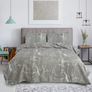 Bán buôn đá cẩm thạch hiện đại in 4 cái Duvet cover Set 100% sợi nhỏ 300tc thân thiện với môi mềm bền thoải mái tùy chỉnh - Product Image 5