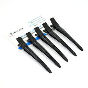 Meilleures ventes Pinces à cheveux professionnelles Crocodile pour le coiffage Durable antidérapant Salon en acier inoxydable couleur or personnalisé - Product Image 4