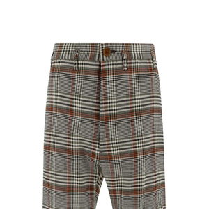 กางเกงแฟชั่นลายตารางสำหรับผู้ชายกางเกง2024เข้ารูปสำหรับผู้ชายกางเกงขายาวลายตามสั่งสีทึบเป็นที่นิยมมากที่สุด - Product Image 3