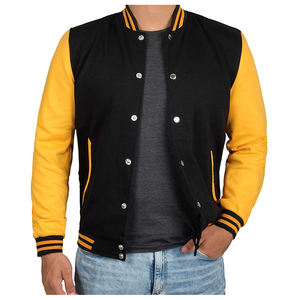 Blouson de baseball décontracté pour hommes avec logo personnalisé brodé OEM veste Letterman respirante pour les sports universitaires - Product Image 4