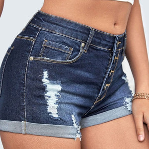 Chemises pour femmes en denim de haute qualité sur mesure, nouveau style, prix le plus bas, shorts en denim pour femmes - Product Image 6