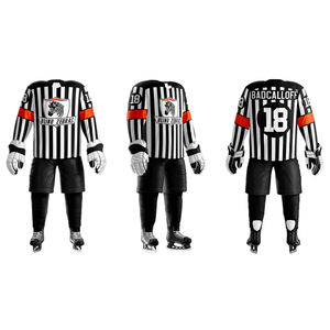Uniformes de hockey sobre hielo para hombre, éxito de ventas OEM, 100% poliéster, sublimación, nombre personalizado del equipo, tallas de color, pantalones cortos Unisex, diseño 5 - Product Image 1
