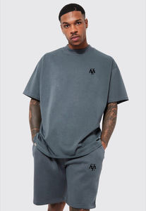 Conjuntos cortos para hombre Moda Desgaste Camisetas y pantalones cortos Camiseta con conjuntos de pantalones cortos a juego por huzifa product - Product Image 2