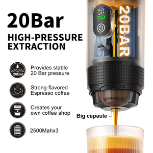 Cafetera de Cápsulas 3 en 1, 20 BAR, USB, Portátil, Máquina de Espresso con Autocalentamiento, Mini Cafetera de Cápsulas para Viajes CM-T08 - Product Image 4