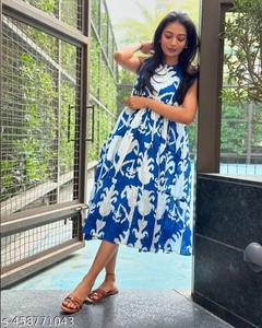 Vestido corto indio de algodón hecho a mano, vestido con estampado floral, regalo de boda personalizado para novia, ropa de verano, vestido de viaje, regalo para ella - Product Image 2