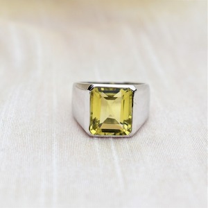 Men's 925 <b>Sterling</b> <b>Silver</b> Lemon Quartz Gemstone Turkish Style Christian Engagement <b>Ring</b> Bezel <b>Set</b> Third Party Certified Fine - Product Image 3