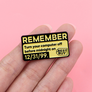 Pin de esmalte con diseño de citas informáticas y broche 'Remember', insignia para solapa, para mochila, accesorios de ropa, joyería de moda y regalos - Product Image 3