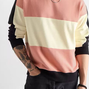 Qualité supérieure hommes 100% coton polaire pull sweat hiver pull sweats uni teint - Product Image 6