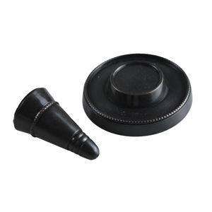 Quemador de Incienso de Cerámica con Acabado Negro Brillante, Diseños Decorativos para Interiores - Product Image 4