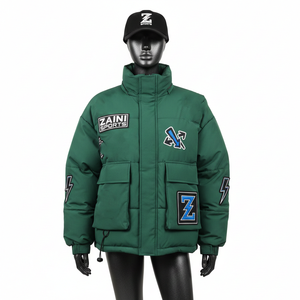 Chaqueta Acolchada de Invierno para Mujer, Tejido de Poliéster de Alta Densidad, Diseño de Paneles Acolchados, Logotipo de Parche Personalizado, Chaqueta Acolchada para Mujer - Product Image 6