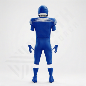 Ensemble d'uniformes de football américain pour adultes, dernier design, respirant, séchage rapide, manches courtes, faible MOQ, imprimé, performance, entraînement d'équipe - Product Image 2