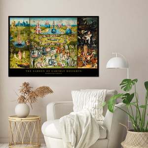 Hieronymus Bosch's Garden of Earthly Delights <b>Poster</b> Durable Paper for Wall Decor - Product Image 1