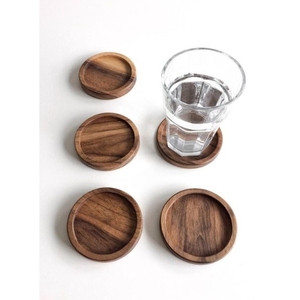 Sous-verre en bois de teck massif pour meubles de restaurant et de salon fabriqués à la main à Jepara en Indonésie-Design by USA Clients - Product Image 1