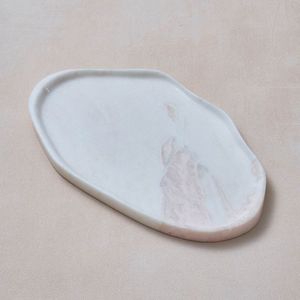 Bandeja de Mármol para Servir, Plato Decorativo para Cocina, Tabla de Quesos y Charcutería, Centro de Mesa de Piedra para Limones, Aperitivos y Postres, Estilo Moderno y Lujoso - Product Image 2