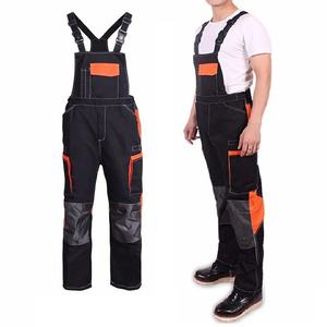 Good Quality Custom Made Logo Printed Work Wear <b>Dungarees</b> Working Trousers Bib Working washed <b>men's</b> pants - Product Image 1