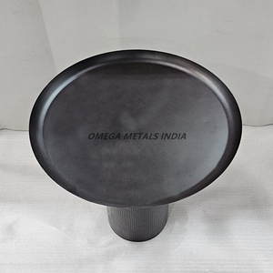 Luxury Round Gold Open Cylindrical Metal Base with Matching Top for Modern <b>Home</b> <b>and</b> Office <b>Decor</b> Wholesale - Product Image 3