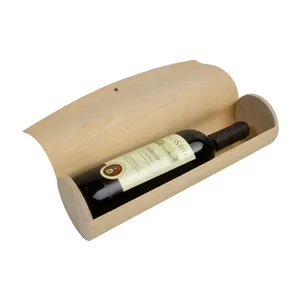 Porte-bouteilles en bois personnalisé de forme cylindrique pour gadgets - Product Image 3