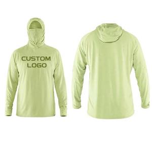 Ropa de pesca de manga larga para hombres Logotipo personalizado Nuevo estilo Sudadera con capucha de moda con camisas de Sol de secado rápido Transpirable - Product Image 1