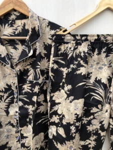 Ensemble de pyjama en coton fait main, imprimé à la main, motif floral, tenue de nuit indienne, vente en gros au meilleur prix - Product Image 2